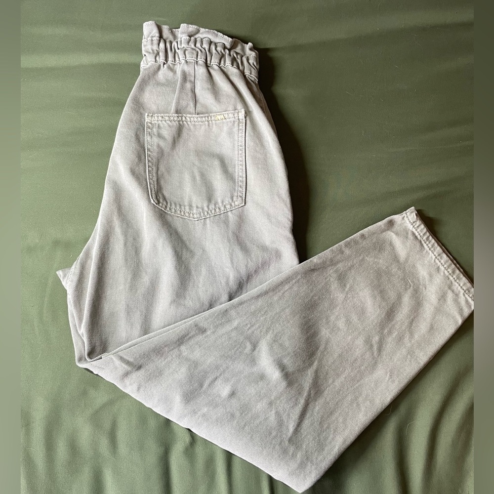 Zara baggy paper bag jeans